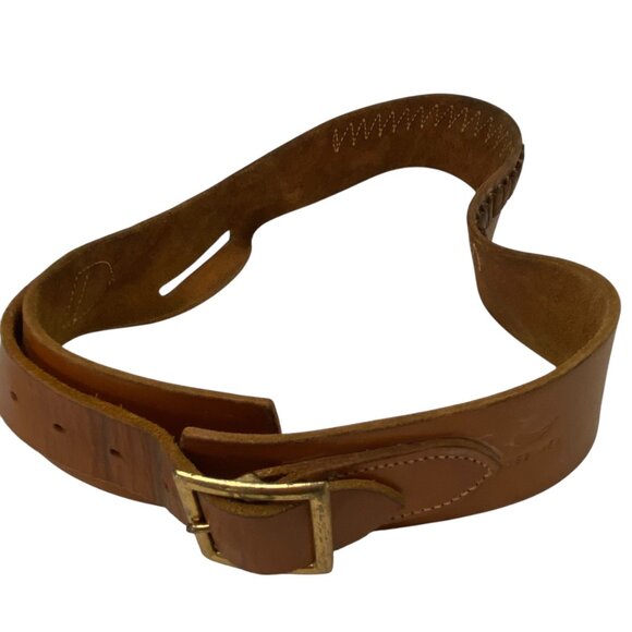 Vintage Hunter 152 M Gunslinger Brown Leather Cartridge Belt 25 Rounds Western - Picture 1 of 9